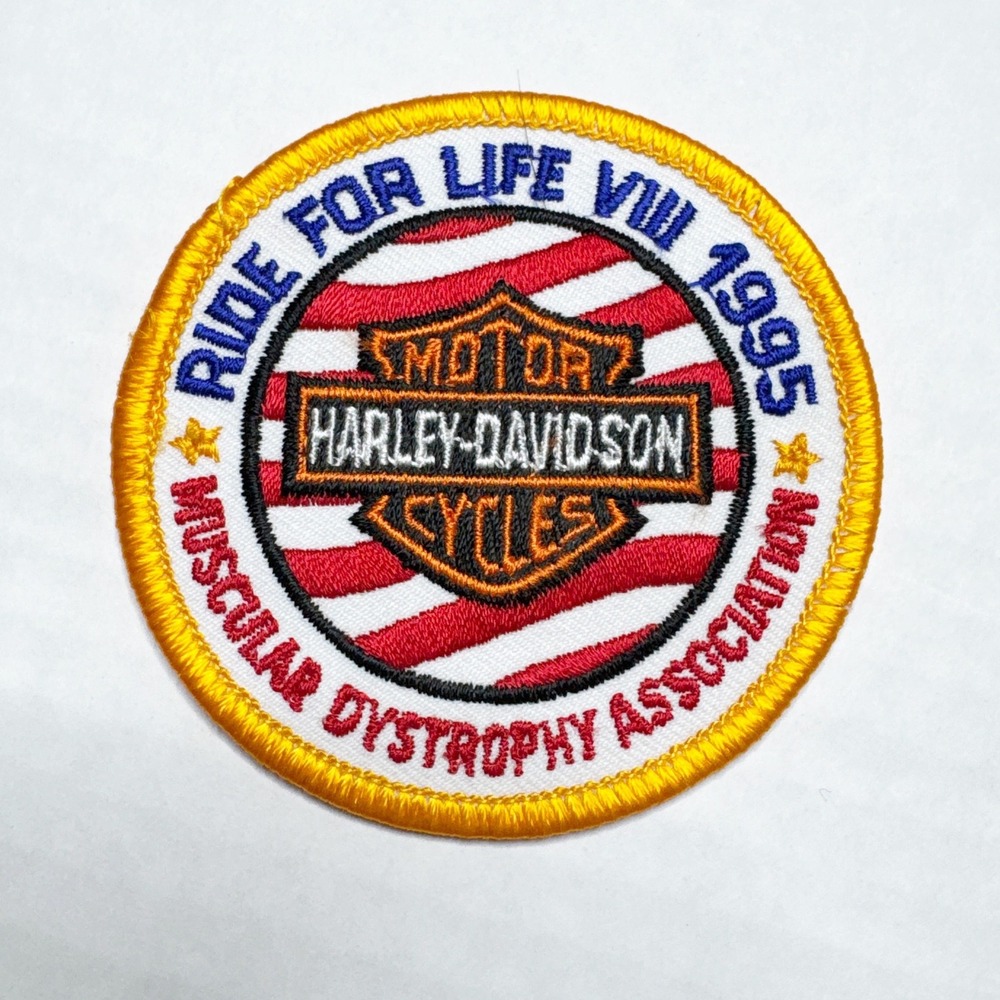 Harley Davidson Ride‎ for Life VIII 1995 Muscular Dystrophy Association Patch